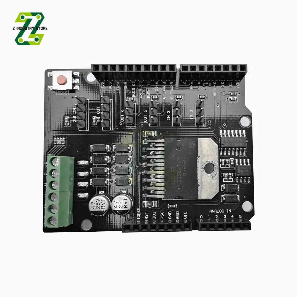 Модуль драйвера L298NH для Arduino R3 MEGA2560 двухканальный щит двигателя постоянного тока