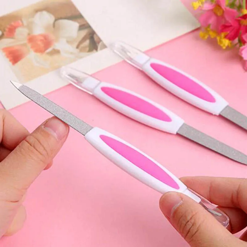 

Cuticle Remover Trimmer Sanding Nail Art Buffer Polish Tool For Manicure Files Double Ended Nail Pusher Nail File