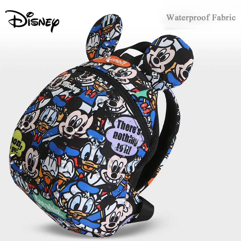 Disney Детский рюкзак От 1 до 3 лет Детские сумки стильная футболка с изображением