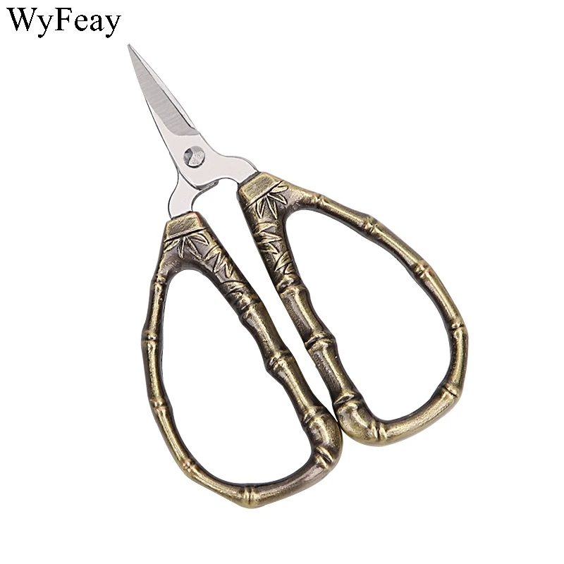 Винтажные ножницы бамбуковые из нержавеющей стали швейные рукоделие режущий