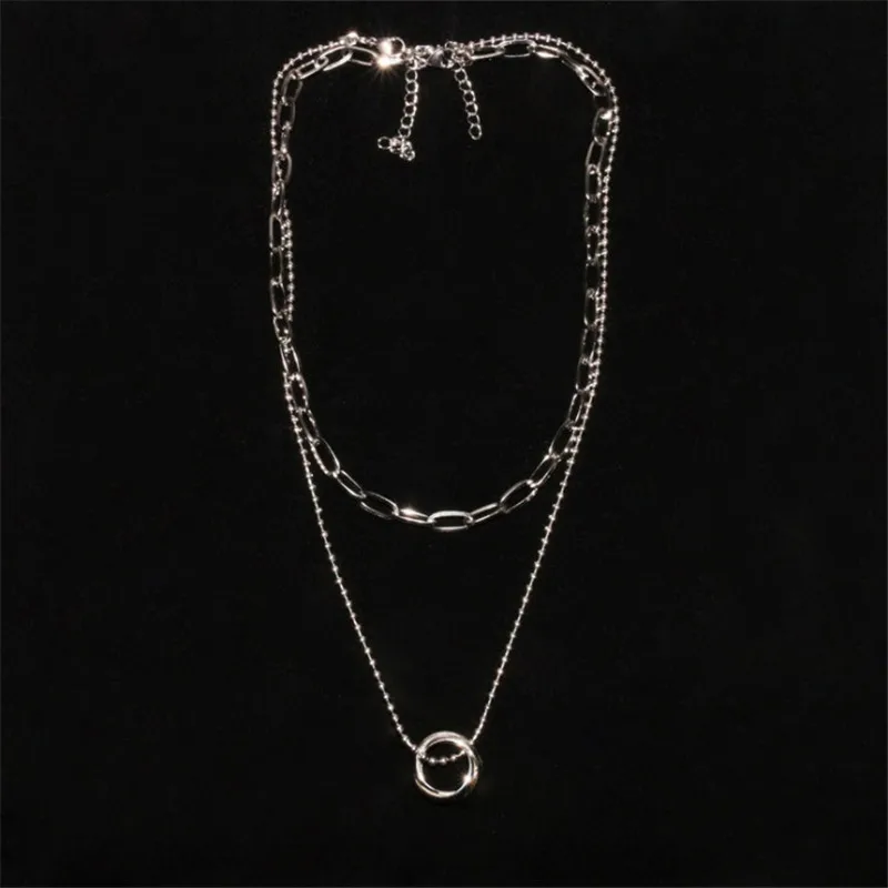 

Temperament Multilayer Annularity Pendant Necklace Jewelry Accessories 2021