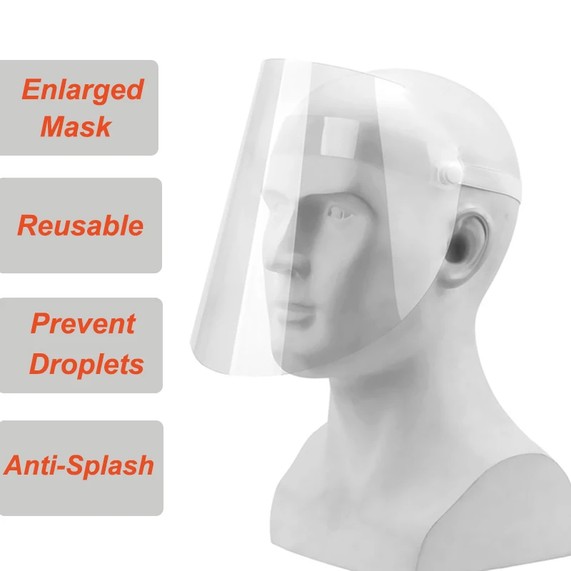 Прозрачные Экологичные пластиковые маски для лица дышащие противопылевые