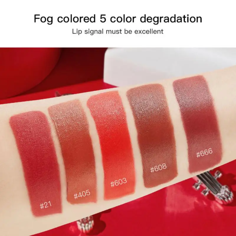 5 цветов скрипки Мягкий туман бархат воздуха для губ увлажняющая матовая помада