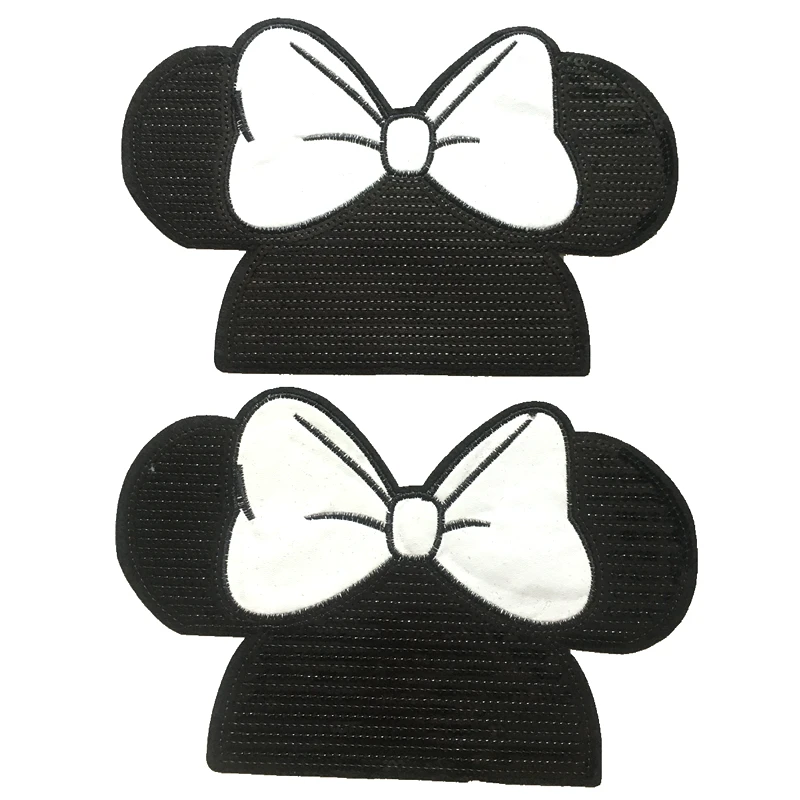 Комплект одежды из 2 предметов с рисунком бантом и пайетками Пришить патчи для