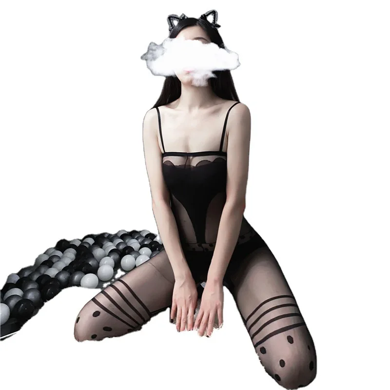 

Orz -I Silk Stockings , Sexy Lingerie Seduction, Bodysuit , Kitten Uniform , New Style Polyester