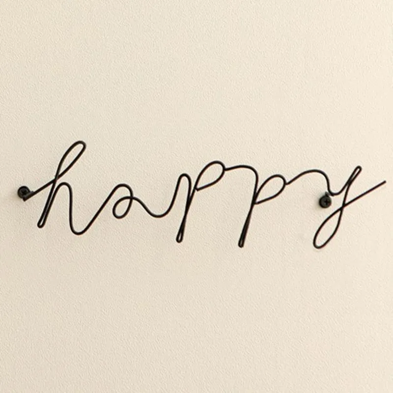 1 шт. скандинавские простые железные буквы настенное украшение для гостиной
