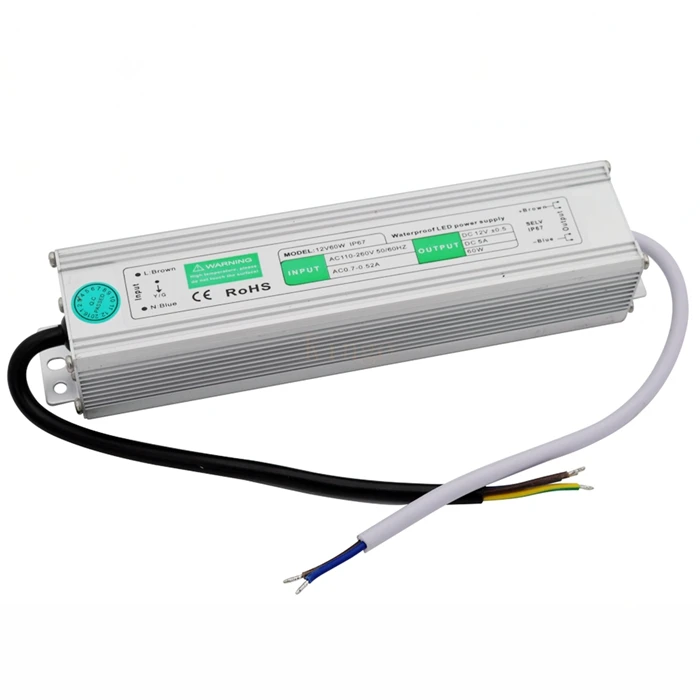 

Led Driver Transformer Power Supply Adapter AC110-260V to DC12V/24V 10W- 100W Waterproof Electronic outdoor IP67 Led Strip Lamp