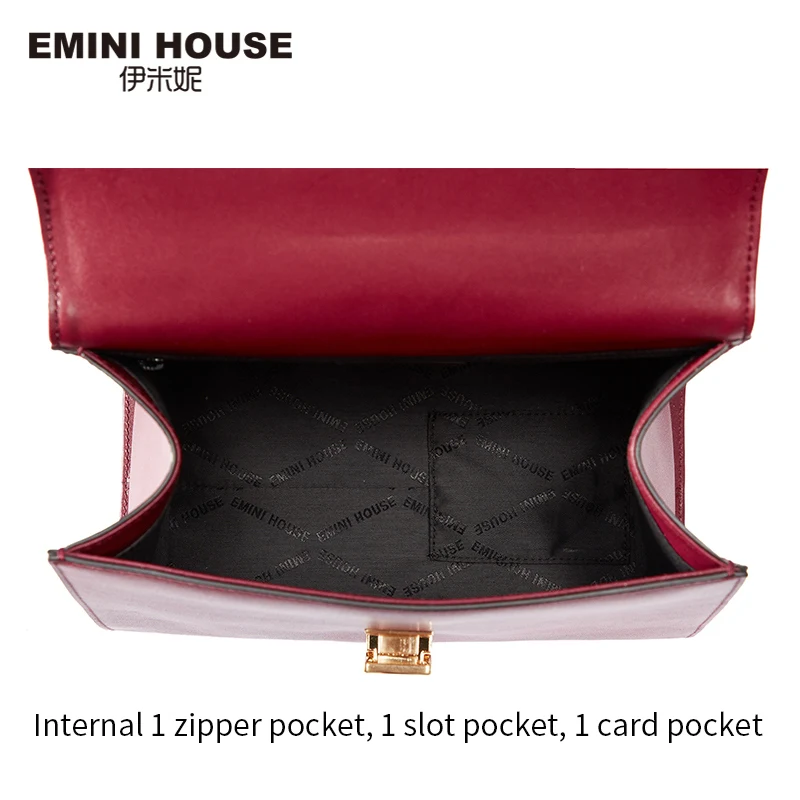 EMINI HOUSE классическая сумка с замком роскошные сумки женские дизайнерские через