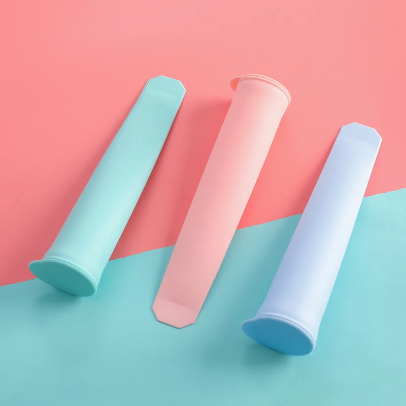 DIY силиконовые формы для Фруктового мороженого с крышкой красочный Йогурт