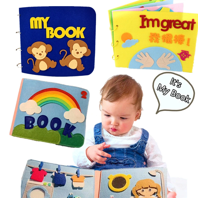 Новая версия 2022 года тихая книга Монтессори для раннего обучения мам наборы