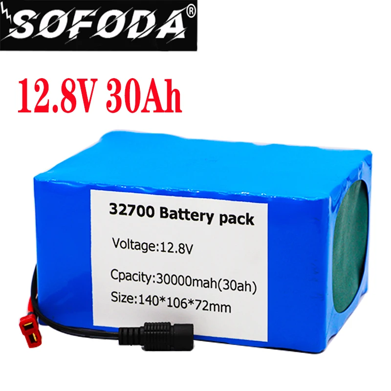 Аккумулятор Sofoda 32700 Lifepo4 4S3P 12 8 В 30 А · ч 4S 40A 100A сбалансированный BMS для электролодки