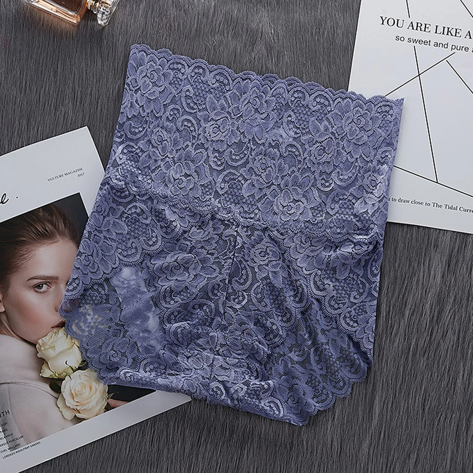 Для женщин кружевные трусики с высокой талией животик Управление трусы