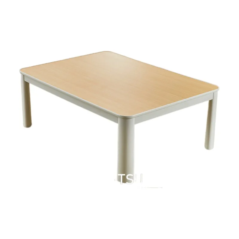 

Kotatsu Japanese Table Top Reversible Natural/Gray Rectangle 105x75cm Kotatsu Foot Warmer Heated Floor Low Tea Table No Heater