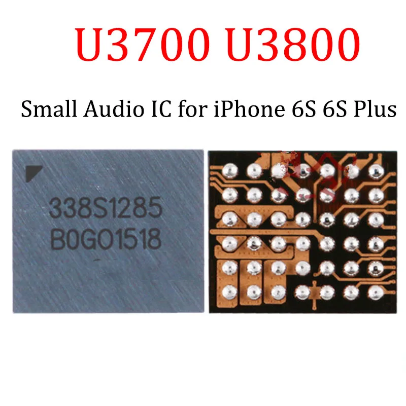 10 шт./партия U3700 U3800 маленький Аудио микросхема для iPhone 6S 6S Plus Телефон Fix запасные части маленький кольцевой микросхема