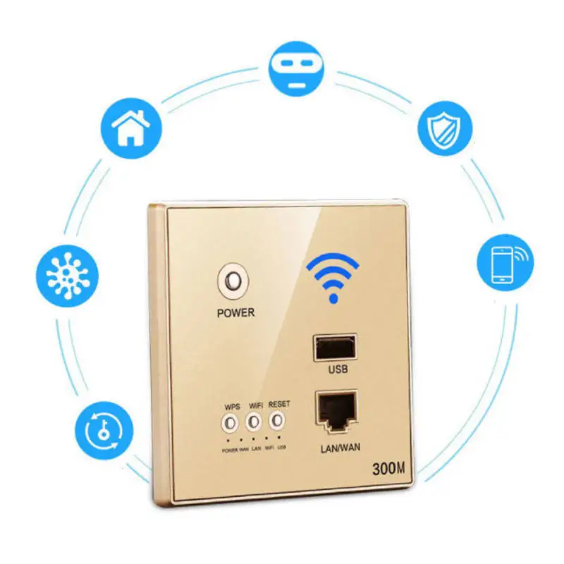 300 м встроенный wifi беспроводной маршрутизатор розетка точка доступа панель AP маршрутизатор usb зарядка умная розетка wifi ретранслятор расширитель для отеля