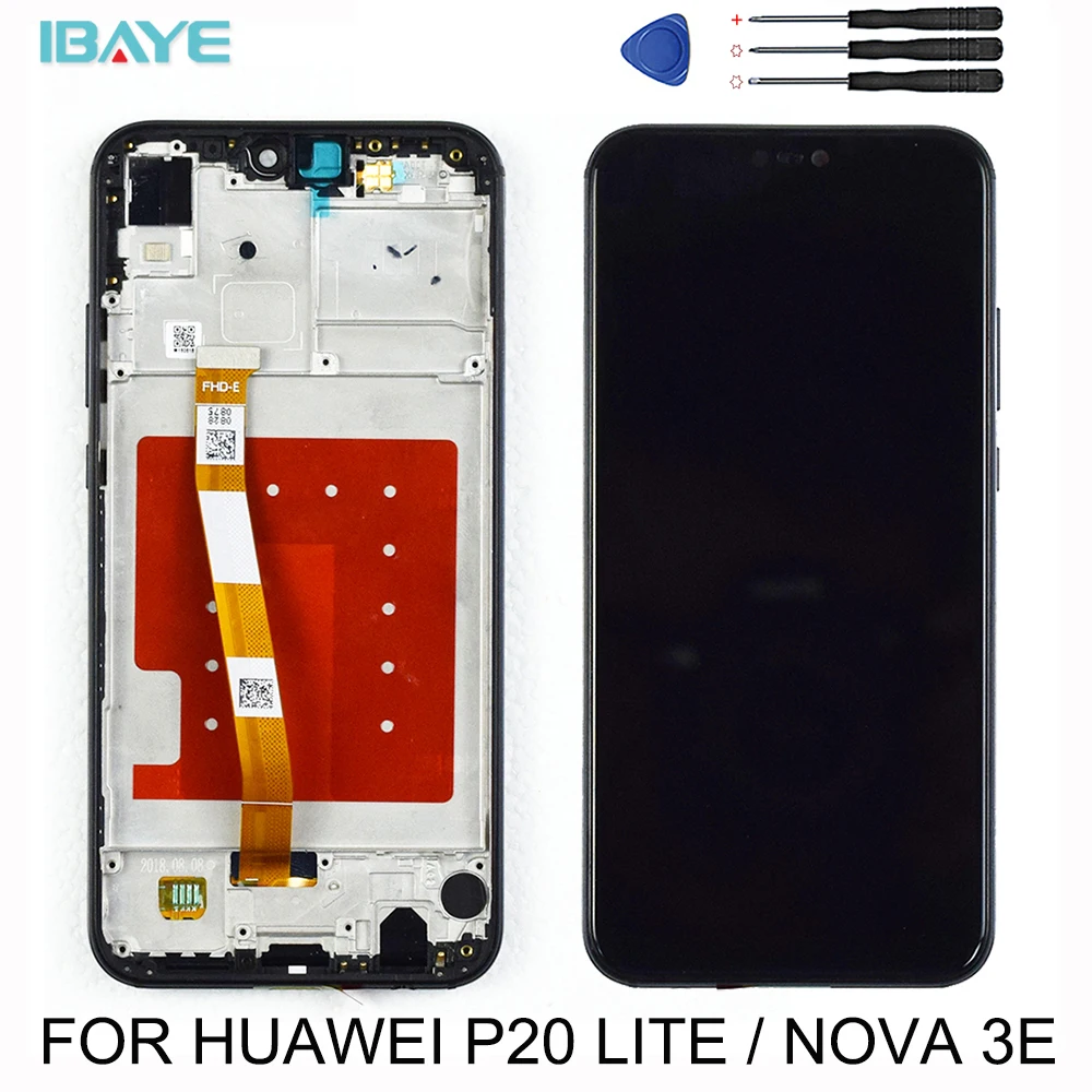 5 84 &quotОригинальный ЖК дисплей для huawei P20 Lite сенсорный экран с рамкой ane lx3 nova 3e| |