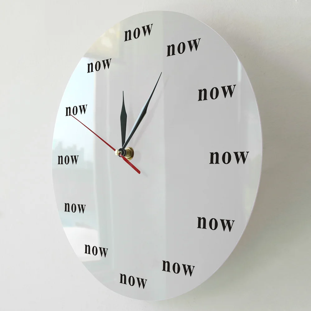 Сейчас настенные часы сейчас с мотивацией времени внимательность подарки силы