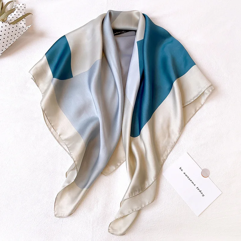 Новинка 2021 Женская шаль для волос шейные палантины Женский хиджаб квадратная