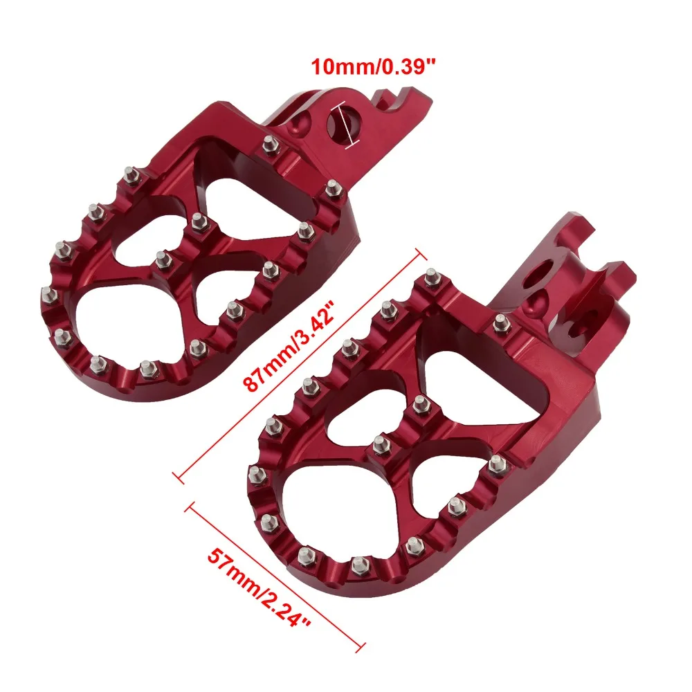Широкие подножки для мотоцикла Honda CRF150R CR125R CR250R CRF450R CRF450RX CRF450X CRF250X CRF250 D40|Подставки