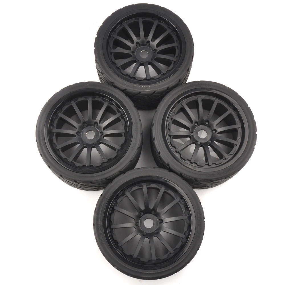 1/8 RC Car Wheels Tires & Rims 17mm Hex 4pcs/set for 1:8 RC Model On-Road Car 26412 Car Accessories In Stock enlarge