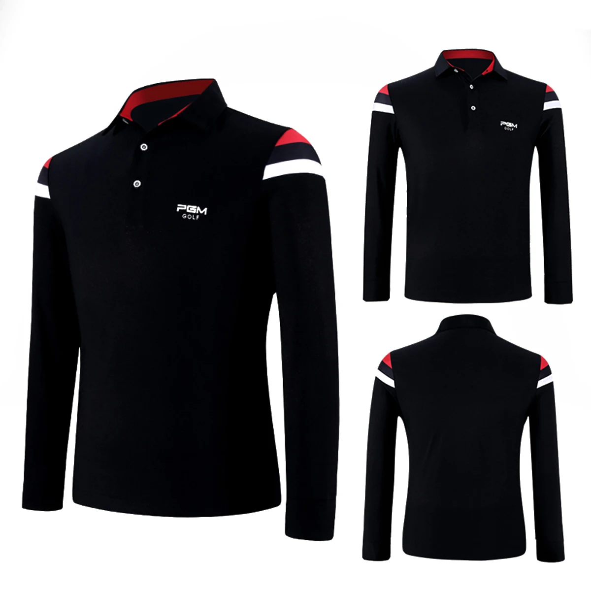 PGM Men's Thickened Long-Sleeved T-Shirt YF056 Golf Clothing Clothing Autumn and Winter Men's Sports Uniforms Warm