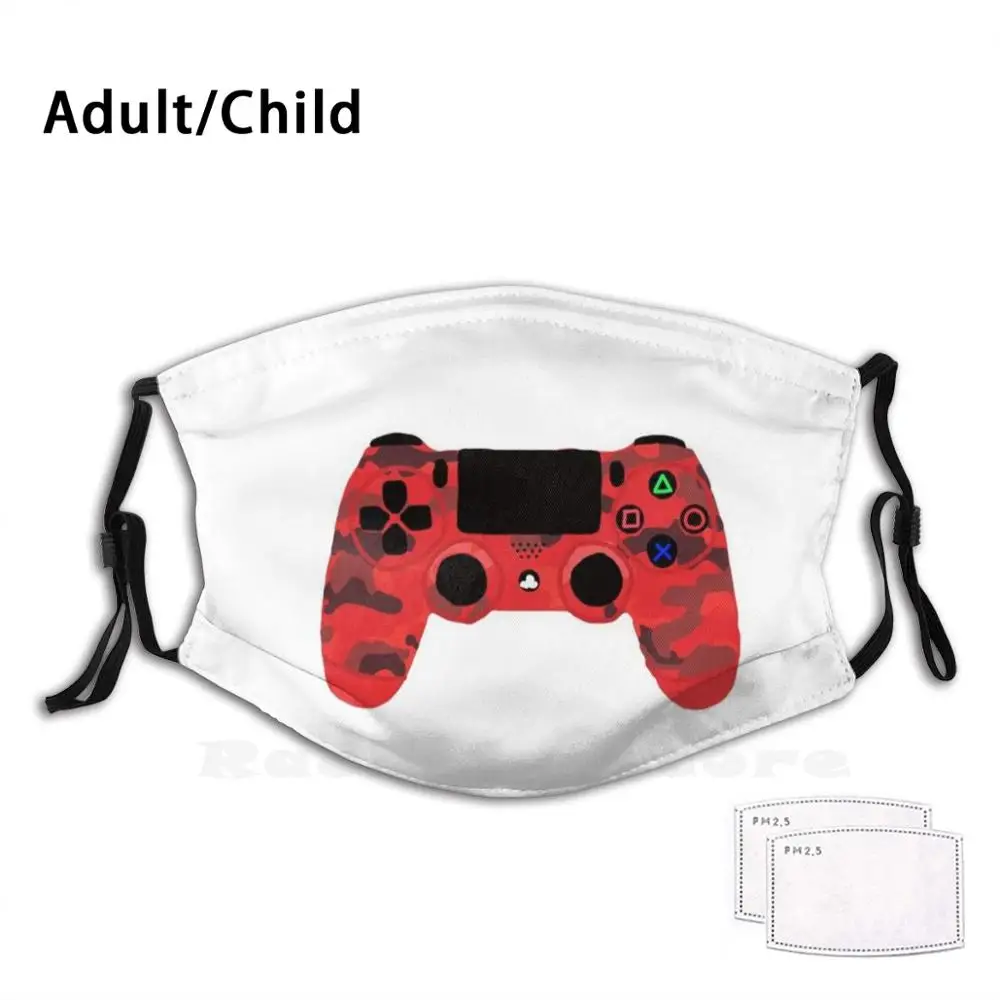 

Красный Пылезащитный фильтр для взрослых и детей, маска «сделай сам», геймерский контроллер Ps4 Playstation Ps5