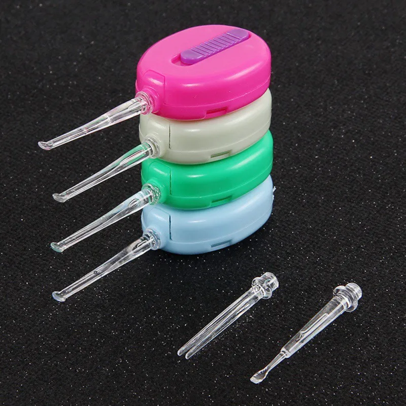 Детский безопасный светильник для ухода за ушами съемная светящаяся ложка ушей