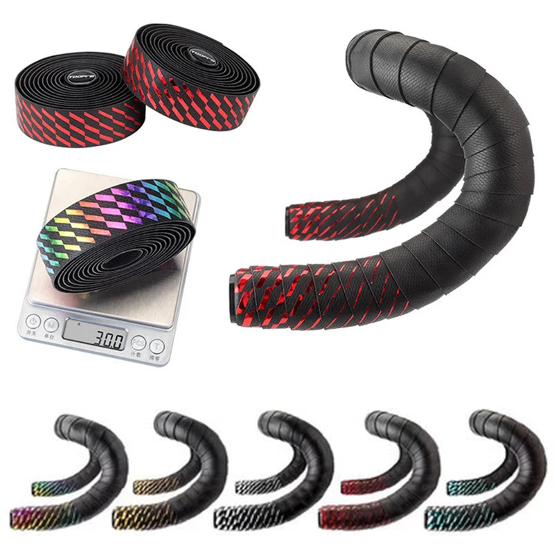 

Дышащая прочная Лента для руля дорожного велосипеда TOOPRE PU + EVA, Нескользящая лента для руля, цветная градиентная лента разных цветов