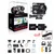 Black Bundle andGift AKASO Brave 4 4K 20MP WIFI HD Action Camera Ultra HD with EIS 30m Underwater Waterproof Remote control 5X Zoom Helmet Sport cam - Цвет: Black Bundle andGift