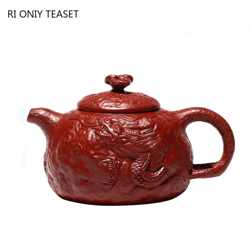 

210ml Boutique Yixing Purple Clay Filter Teapots Raw Ore Dahongpao Tea Pot Home Handmade Kettle Zisha Teaware Collection Gifts