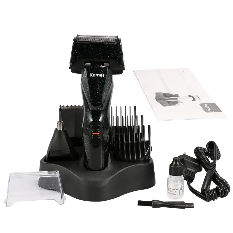 

Kemei-5890 Men Electric Shaver Razor Male Shaving Machine Nose Trimmer Rechargeable Multifunction Beard Shaver Face Care Machine