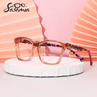 Женские очки SASAMIA, оправа с цветочным узором, женские компьютерные очки, оптические очки для чтения, близорукость, WD1233