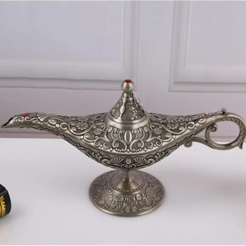 Винтажная модель сказочная Лампа Волшебная лампа сплав цинка ремесло для