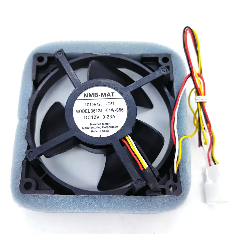 Новый оригинальный NMB 3612JL 04W S56 DC12V 0.23A 9 см для охлаждающего вентилятора