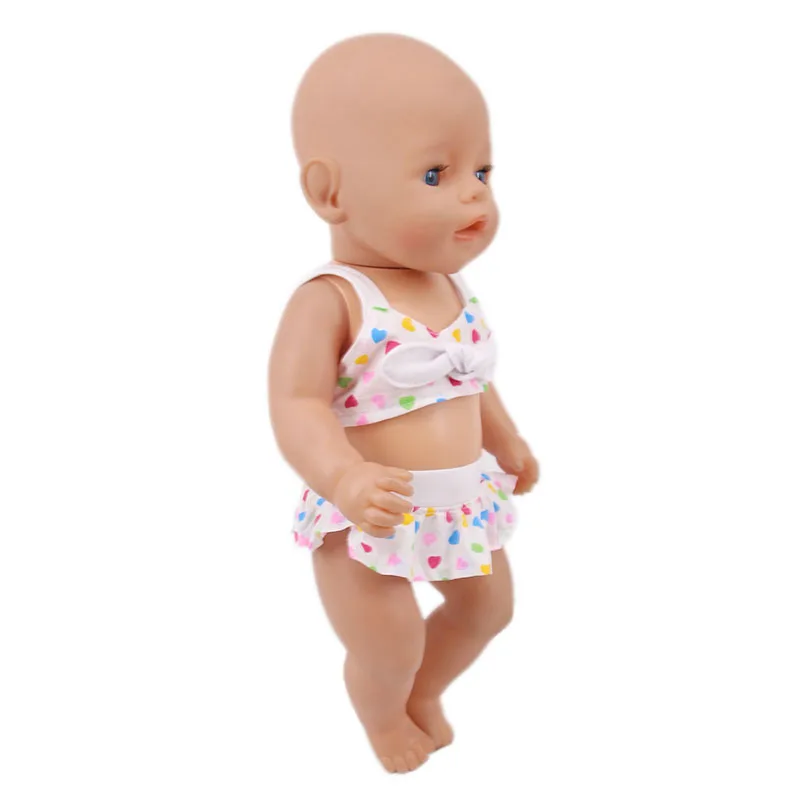 LUCKDOLL маленький свежий, милый купальник подходит 18 дюймов Американский 43cmBabyDoll одежда аксессуары, игрушки для девочек, поколение, подарок на день рождения