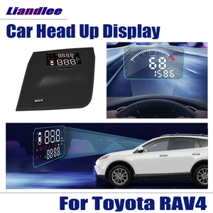 Автомобильные профессиональные аксессуары авто HUD Дисплей для Toyota RAV 4RAV4 2013-2017 2018 HD лобовое стекло проектор сигнализация