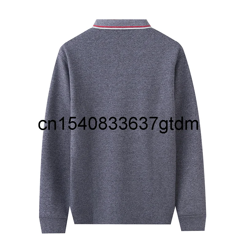 

Men's winter plush and thick Lapel long sleeve T-shirt fat and fat plus size fashionable loose base sweater fashion