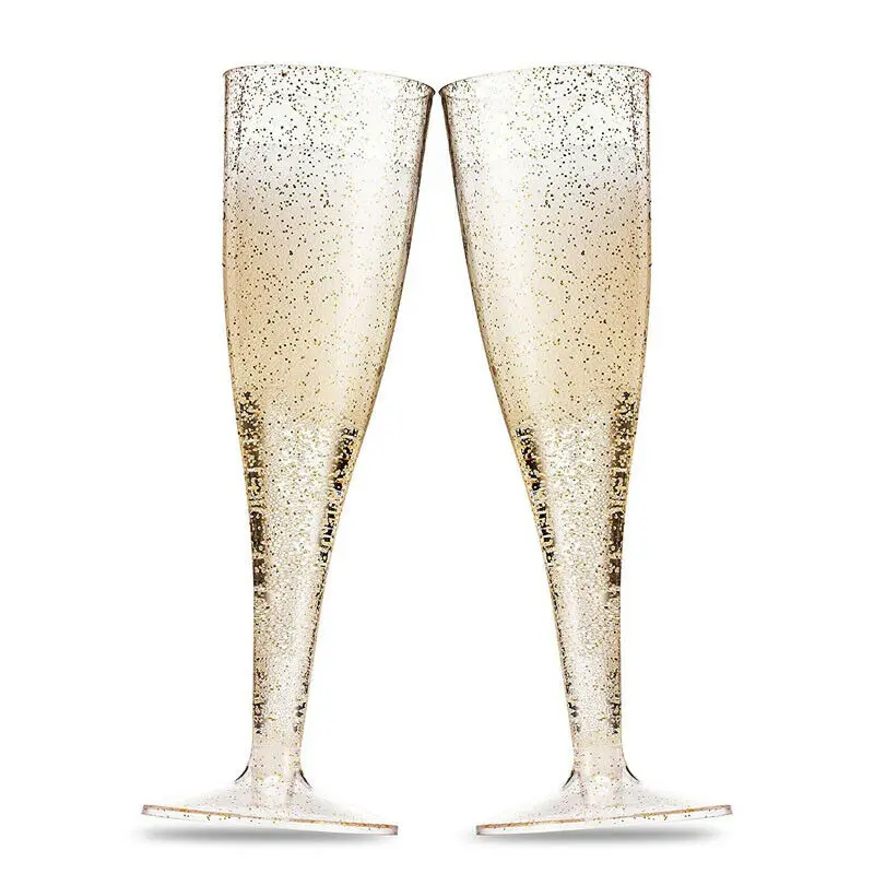 5 шт. многоразовые Пластик красное вино Стекло Свадьба тостов шампанское флейты es