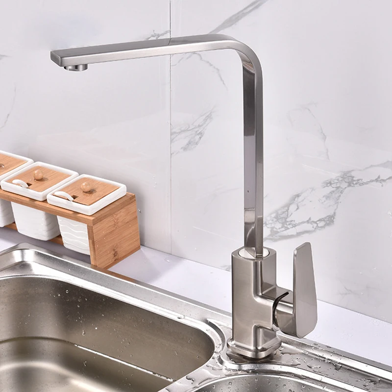 Новый Сантехнический кран для горячей и холодной посуды вращающийся кухонный