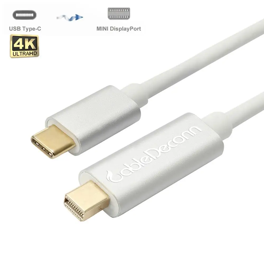 Кабель адаптер типа c для Mini displayport 4K 30Hz 2K 60Hz внутренний чипсет samsung S8 MacBook Pro HuaWei mate