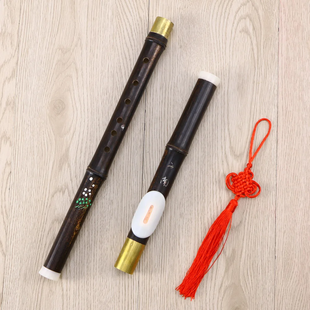 

Traditional Chinese Musical Instrument Purple Bamboo Flute/Dizi 6 Holes in G Key with Double Section Box