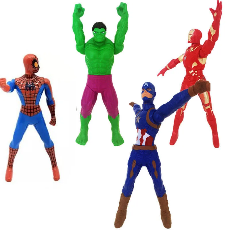 

Disney Marvel Spiderman Hulk Captain America Action Figure Christmas Gift Pvc Edition Pvc Action Figure Model Toys for Boys Gift
