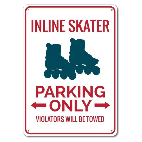 

Incline Skater Sign Metal Tin Sign Metal Sign,Skater Parking Sign, Skater Gift, Skater Party Decor, Skating Gift, Sign