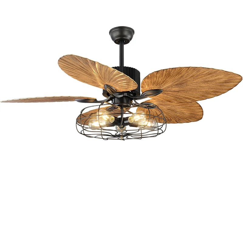 Средиземноморский вентилятор в европейском стиле ретро гостиная Потолочный с дистанционным управлением вентиляторы Ресторан гостиная E27 вентилятор свет
