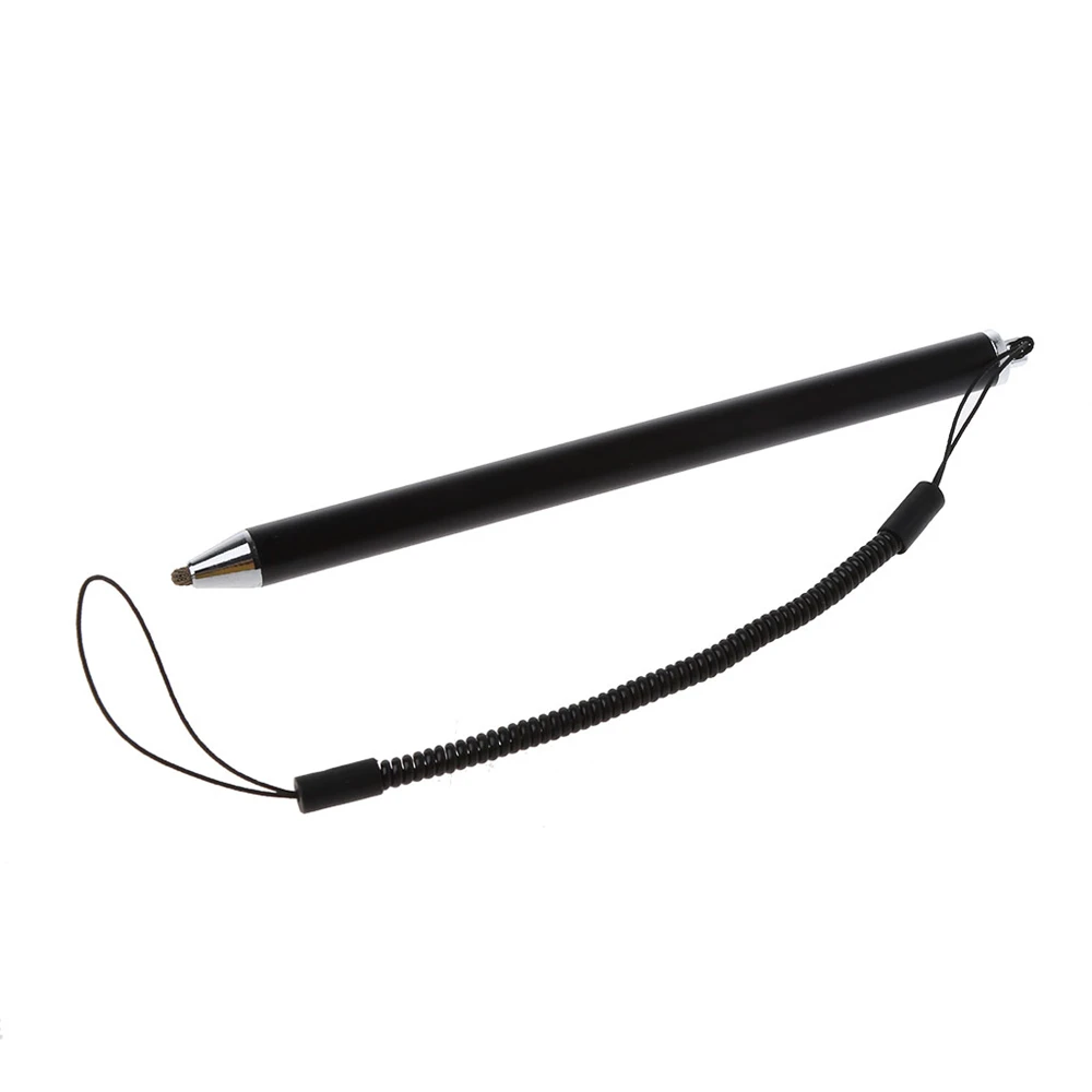 

Brand New Anti-Lost Lanyard Touch Screen Stylus Pen Fibre Stylus Mesh Micro Fiber Tip Pen For Smart Phone Tablet Durable Black