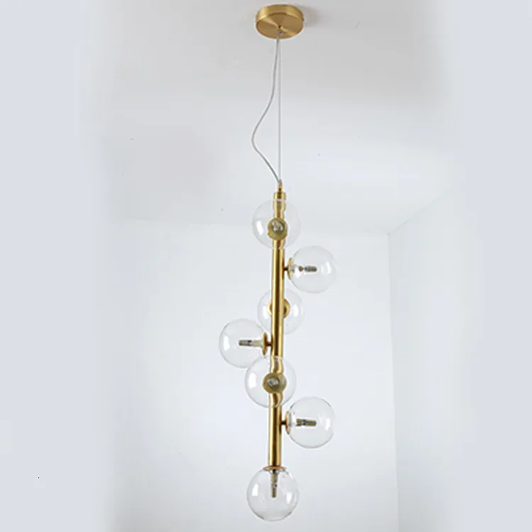 Железные французские люстры Золотой Современный хрустальный подвесной