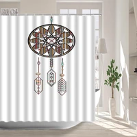 ethnic style dream catcher shower curtain psychedelic aesthetic bathroom curtain curtains for kitchen folkart home decor hippie
