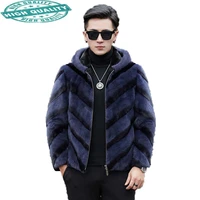 coat mens hooded real men winter jacket 100 natural mink fur coats luxury jackets male aw2225 2 kj2403