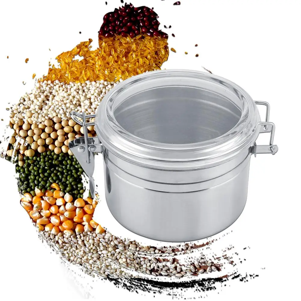 Coffee Container Stainless Steel Tea Box Candy Cookie Chocolate Coffee Powder Cans Tea Leaves for Kitchen Storage Organization