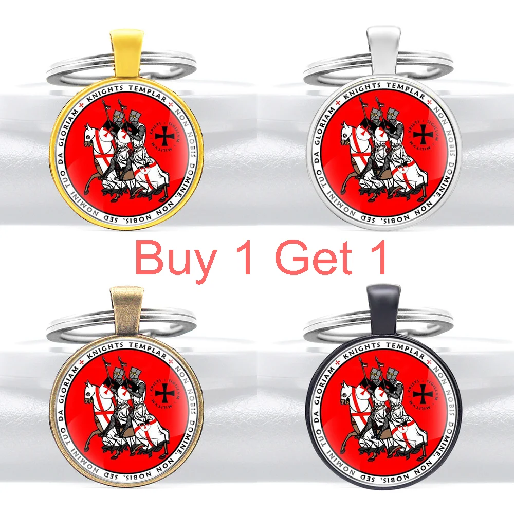 

Купите 1 и получите 1 Классический брелок the Crusaders Knight, стеклянный кабошон